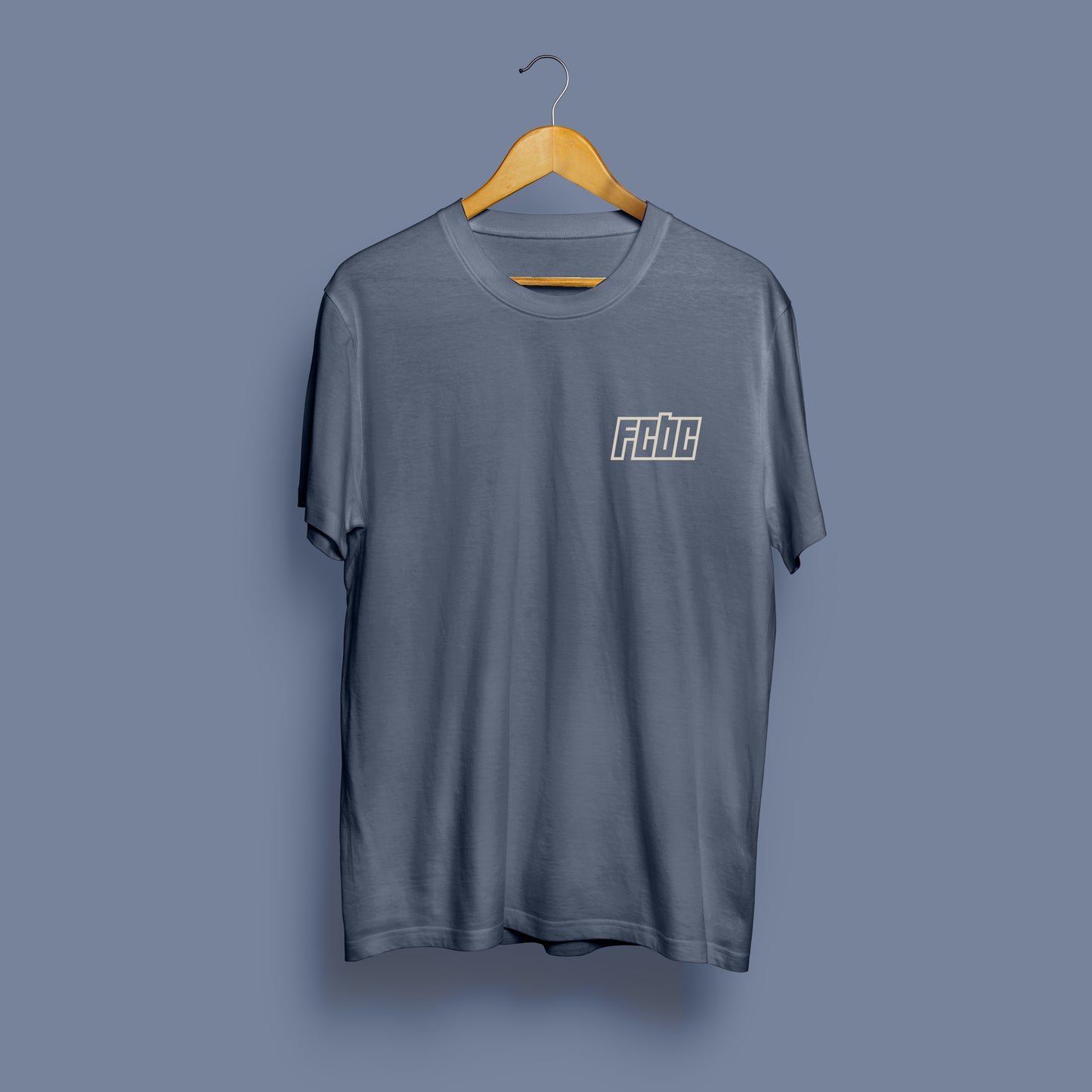 Full Circle Brew Co Oversized Faded Blue Tee