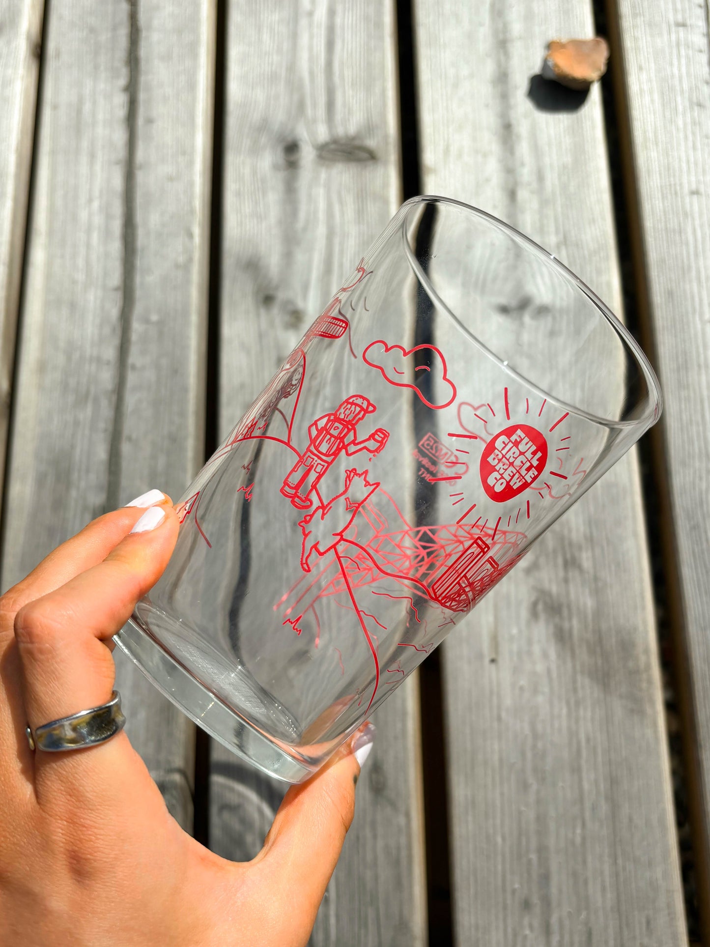 Full Circle Balance Dumpy Pint Glass