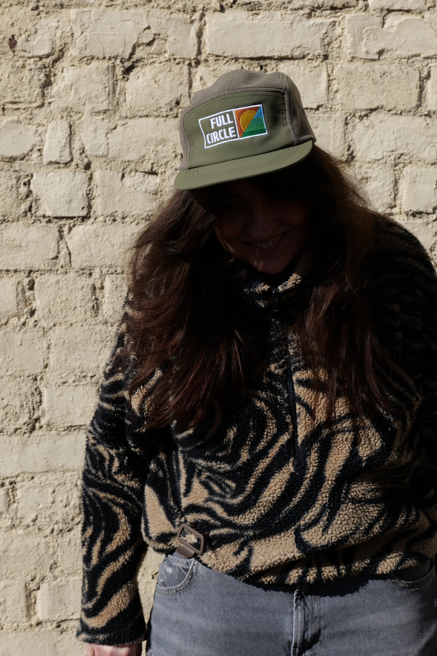 Full Circle Fleece 5 Panel Camper Cap Green