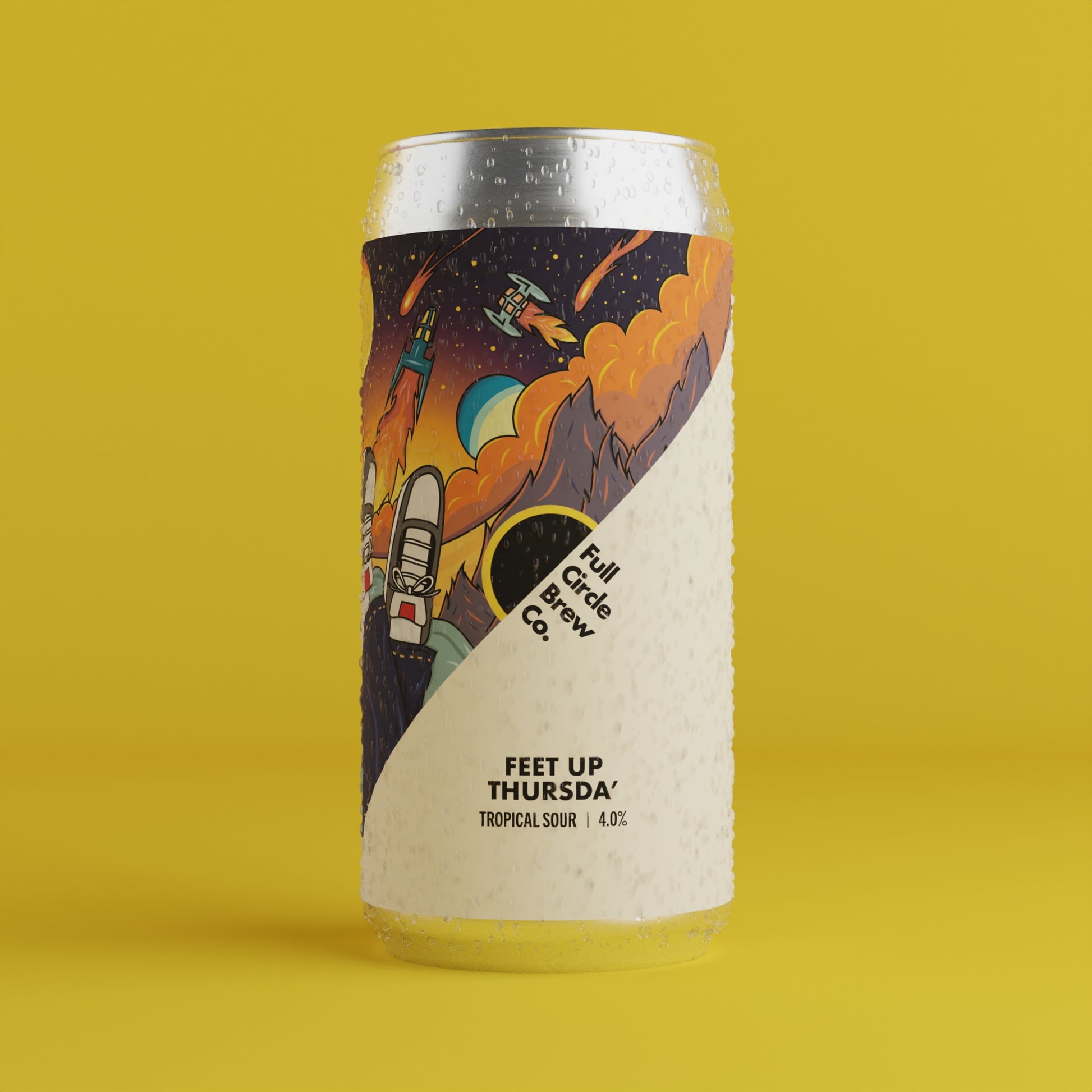 Feet Up Thursda', tropical sour beer, Newcastle craft beer, UK sour beer, fruit sour beer, independent brewery UK, Newcastle upon Tyne brewery, summer craft beer, exotic fruit beer, hazy sour beer, tart tropical beer, British sour beer, artisan beer Newcastle