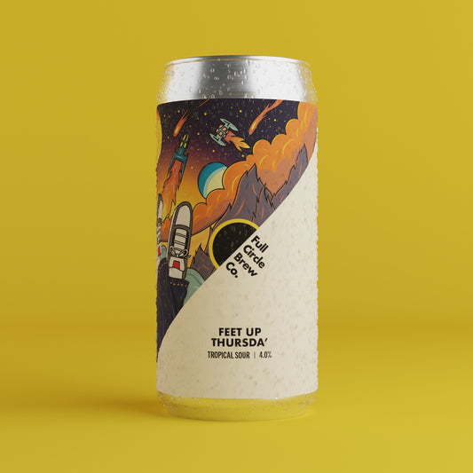 Feet Up Thursda', tropical sour beer, Newcastle craft beer, UK sour beer, fruit sour beer, independent brewery UK, Newcastle upon Tyne brewery, summer craft beer, exotic fruit beer, hazy sour beer, tart tropical beer, British sour beer, artisan beer Newcastle