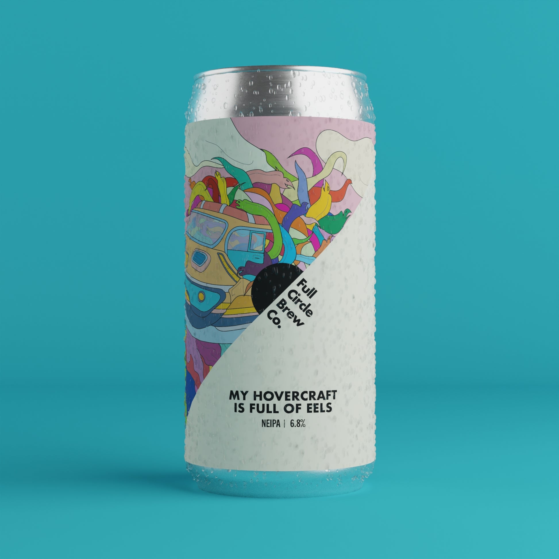 Newcastle beer, Full Circle Brew Co, craft beer, NEIPA, New England IPA, hazy IPA, independent brewery, My Hovercraft is Full of Eels, 6.8% ABV, UK craft beer,drink local, Newcastle brewery, UK brewery, hoppy beer, juicy IPA, hazy beer, craft beer UK, small batch beer, limited edition beer, independent craft brewery, fresh beer, citrus IPA, tropical IPA, unfiltered beer, double dry hopped, beer lovers, artisan beer, local brewery, modern IPA, craft beer lovers