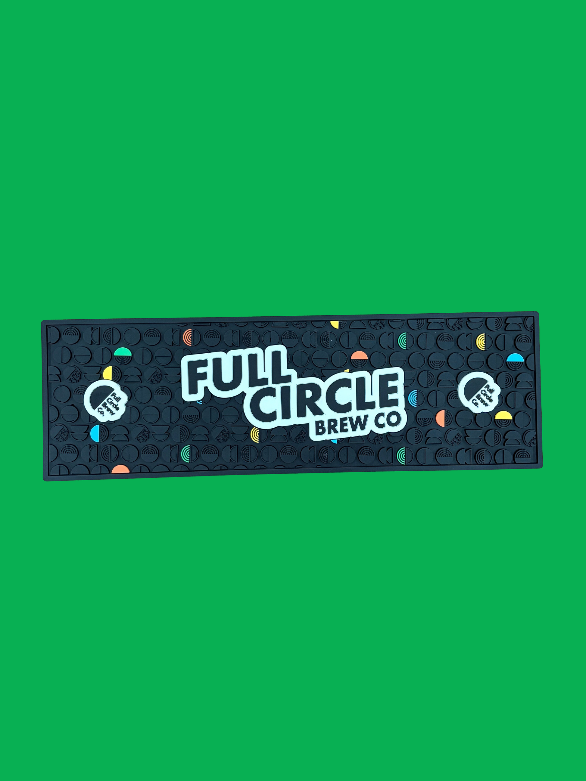 PVC branded bar runner from Full Circle Brew Co, Newcastle upon Tyne
