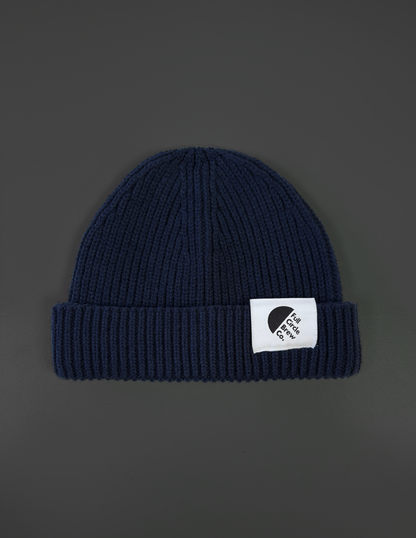 Harbour beanie by Beechfield with branded tag from Full Circle Brew Co, Newcastle upon Tyne