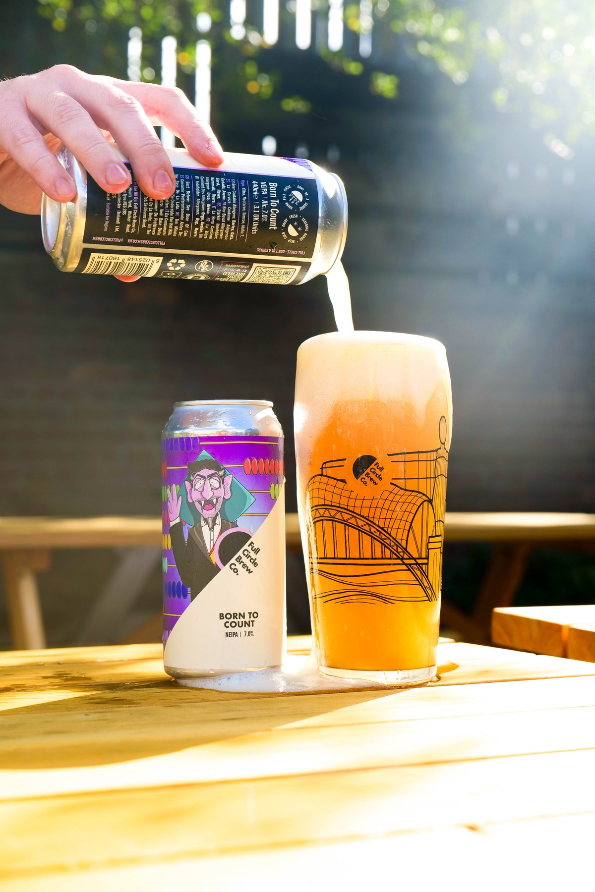 born to count brewed at full circle brew co in newcastle at full circle brew co heavily hopped new england ipa neipa