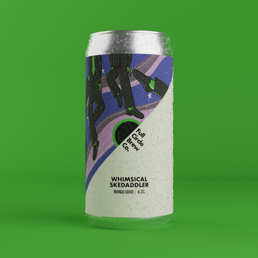 Whimsical Skedaddler Mango Sour brewed in Newcastle upon Tyne by Full Circle Brew Co
