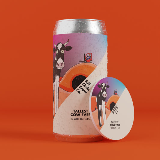 Tallest Cow Eer SIPA brewed at Full Circle Brew Co in Newcastle United Kingdom 4% session IPA