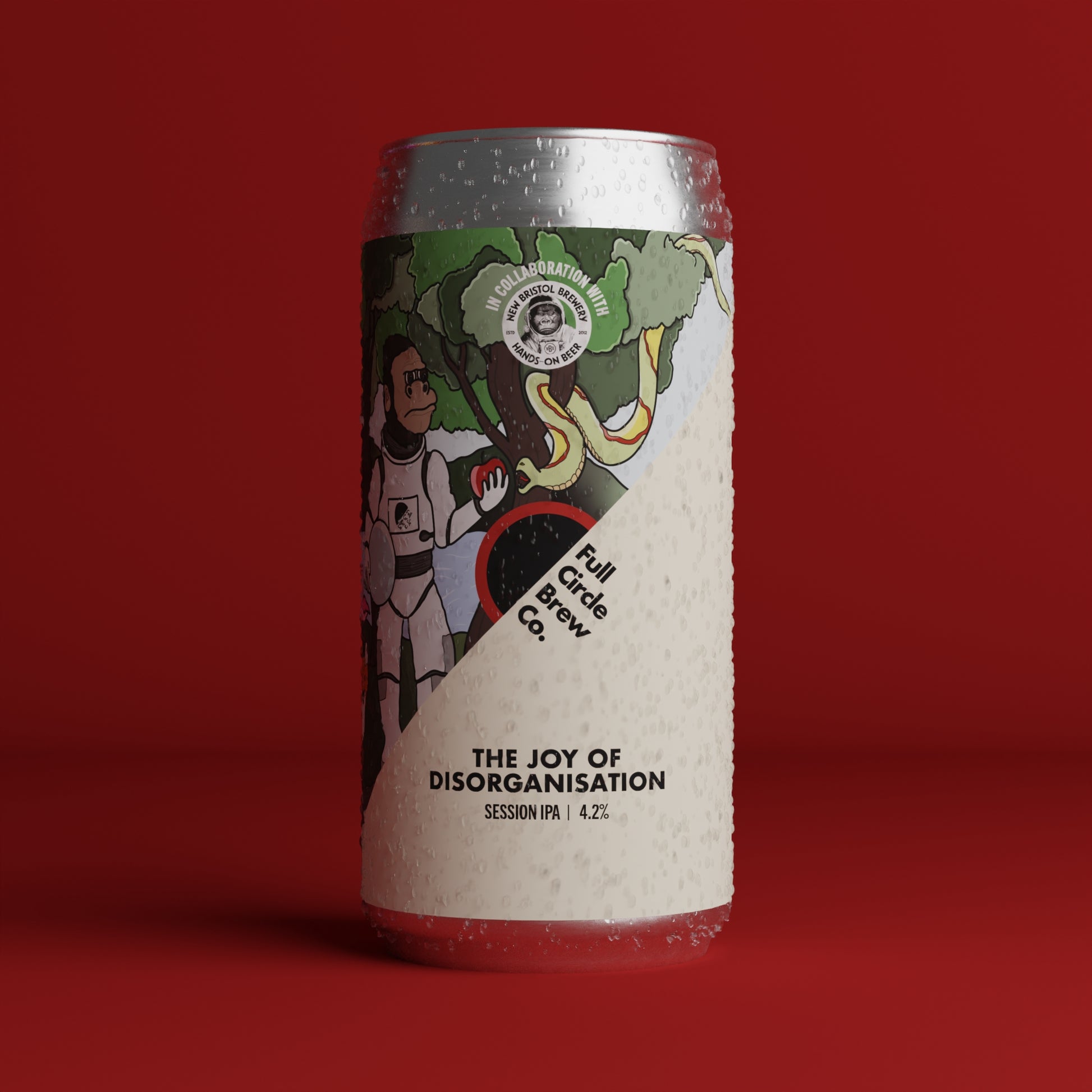 The Joy of Disorganisation a hoppy dank citrus session pale brewed at Full Circle Brew Co in Newcastle in collaboration with New Bristol Brewery 