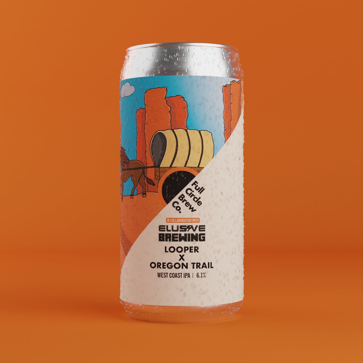 WEST COST IPA, BREWED IN COLLABORATION WITH ELUSIVE AT FULL CIRCLE BREW CO IN NEWCASTLE UK